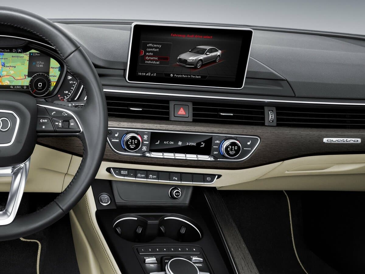 Audi A4 V (B9) — Salon, öndən