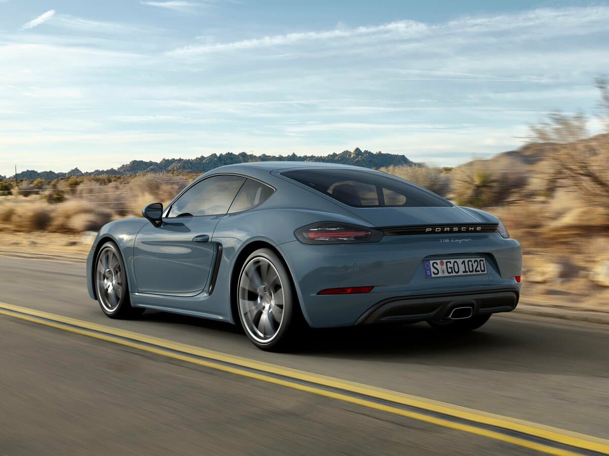 Porsche Cayman III 718 (982) — 3/4 arxadan