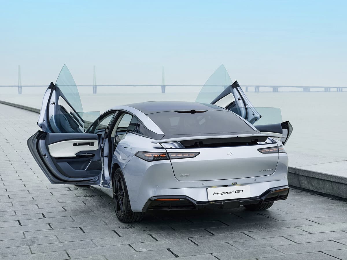 Aion Hyptec GT (Hyper GT) 2023 – indiyədək — 3/4 arxadan