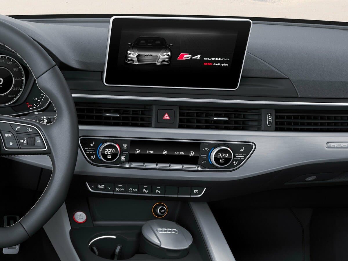 Audi S4 V (B9) — Salon, öndən