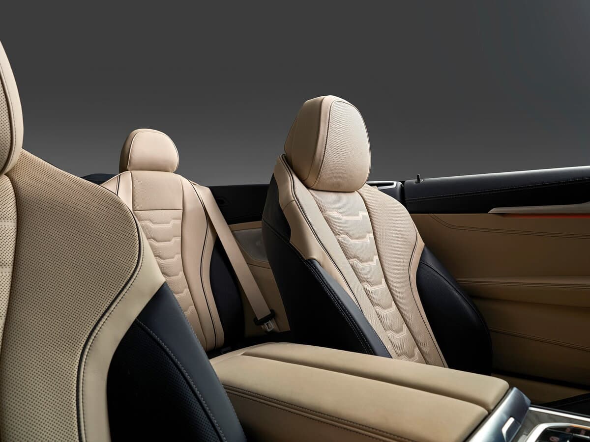 BMW 8 seriyası II (G14/G15/G16) Restayling — Salon, arxadan