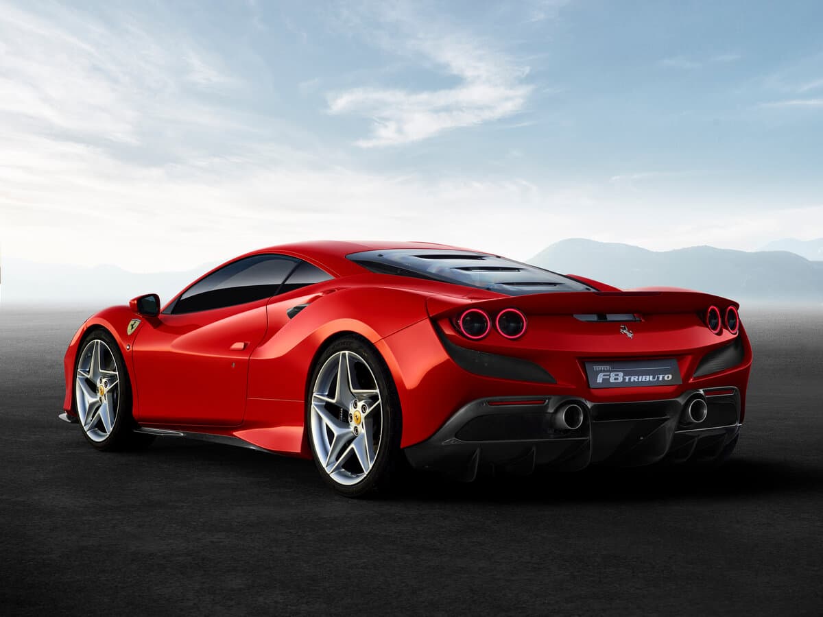 Ferrari F8 2019 – 2023 — 3/4 arxadan