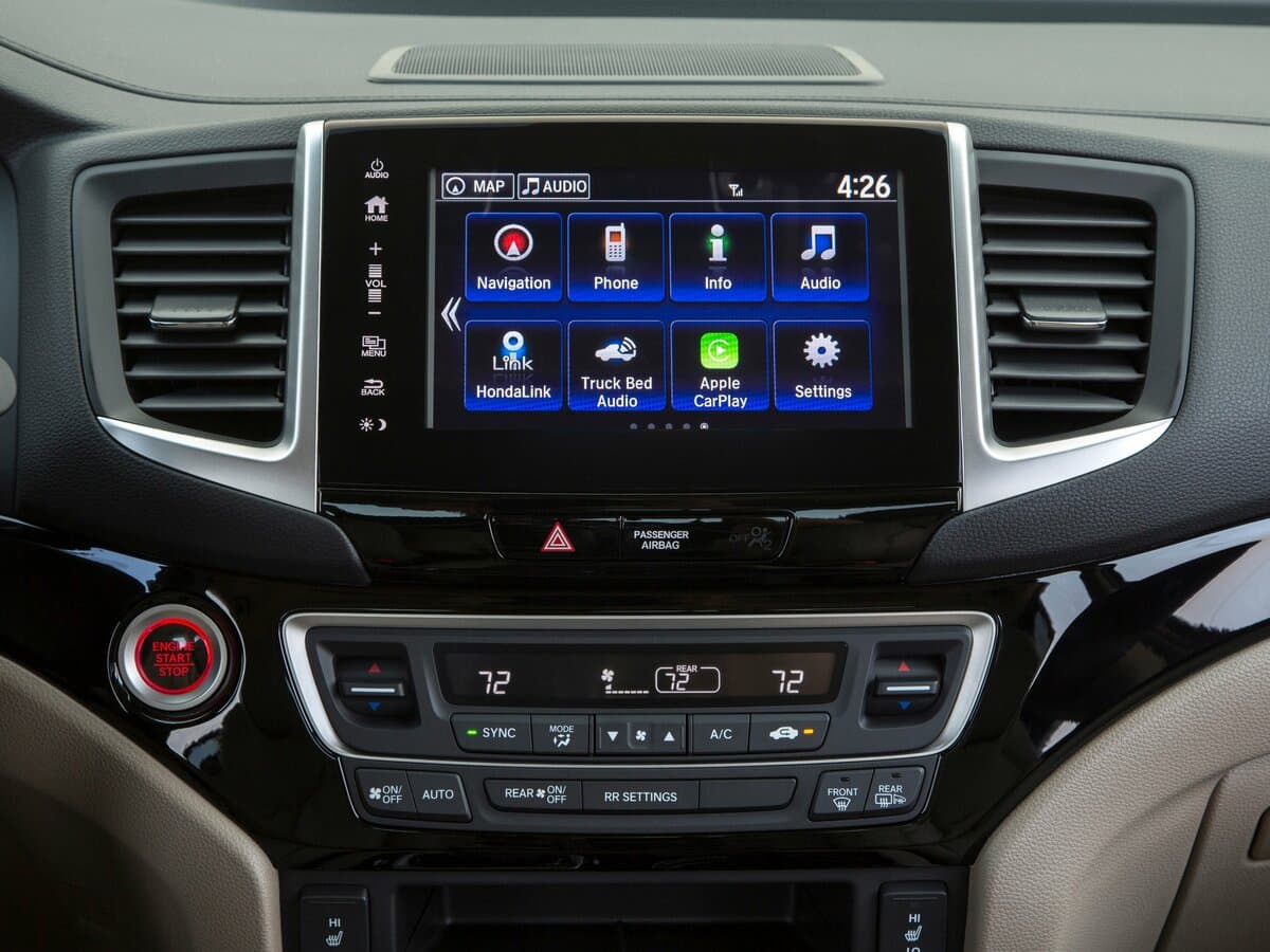 Honda Ridgeline II — Salon, arxadan