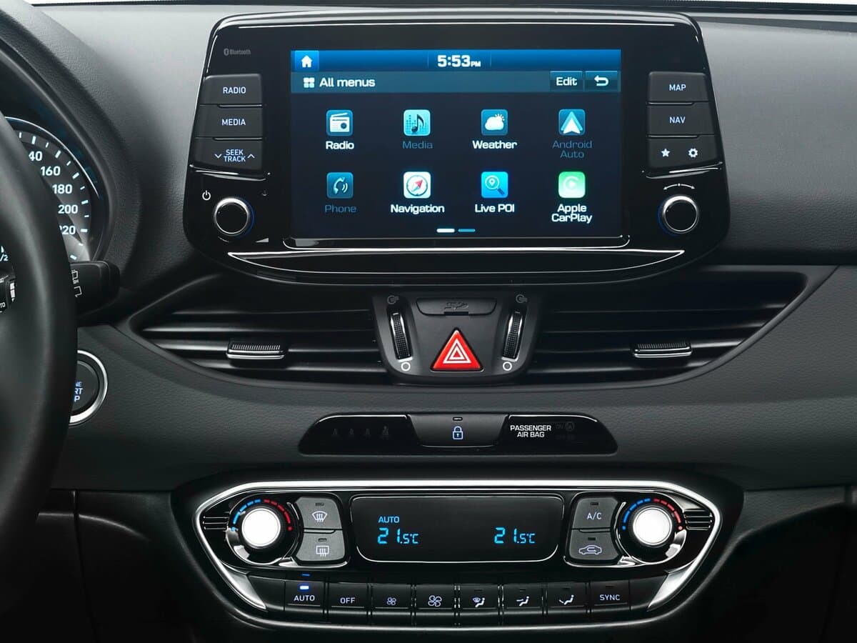 Hyundai i30 III — Salon, öndən