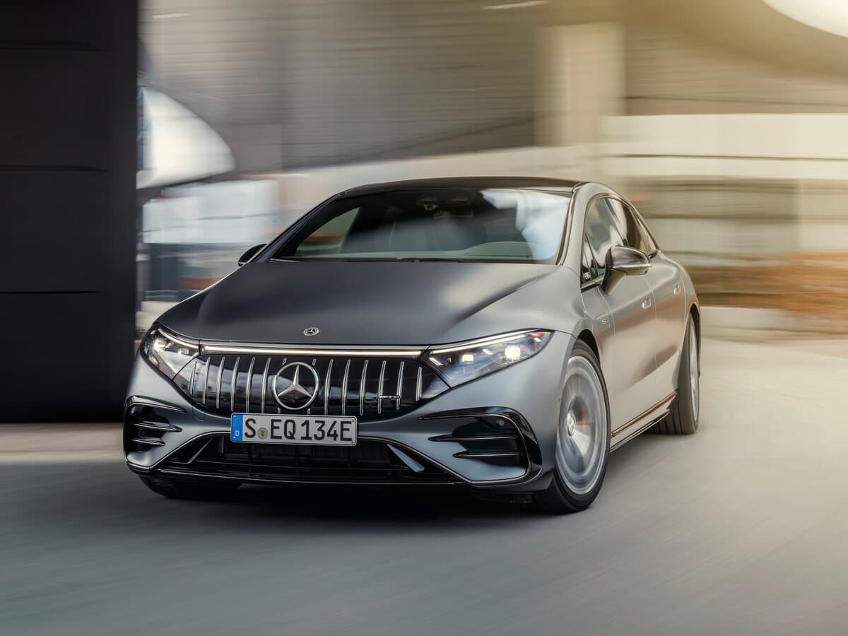 Mercedes-Benz EQS AMG 2021 – indiyədək — Öndən