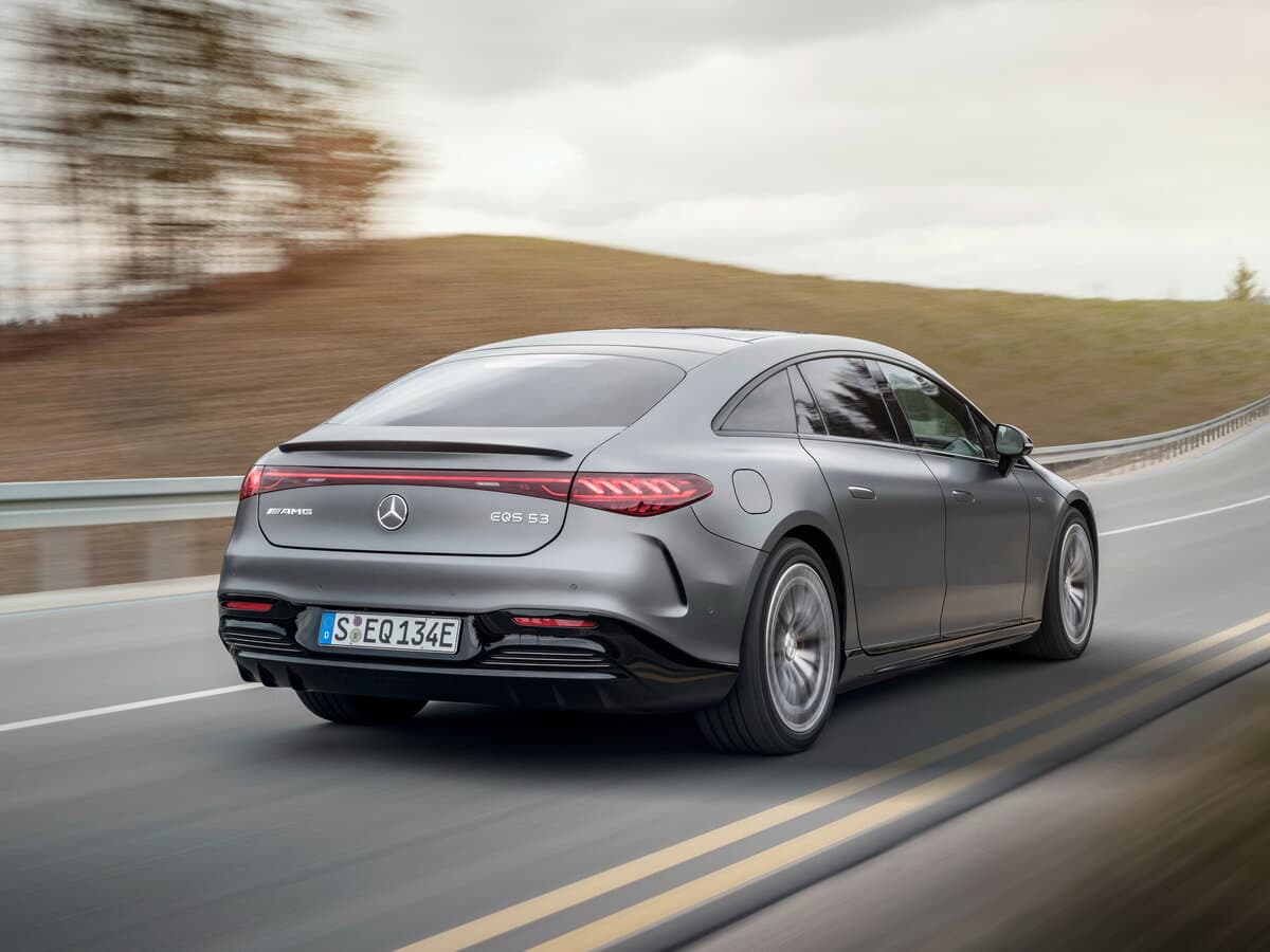 Mercedes-Benz EQS AMG 2021 – indiyədək — 3/4 arxadan