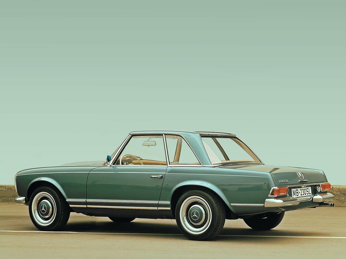 Mercedes-Benz SL-Klass II (W113) — 3/4 arxadan