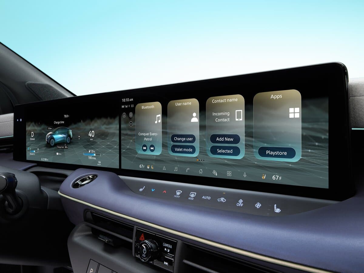 Nissan Leaf III (ZE2) — Salon, arxadan