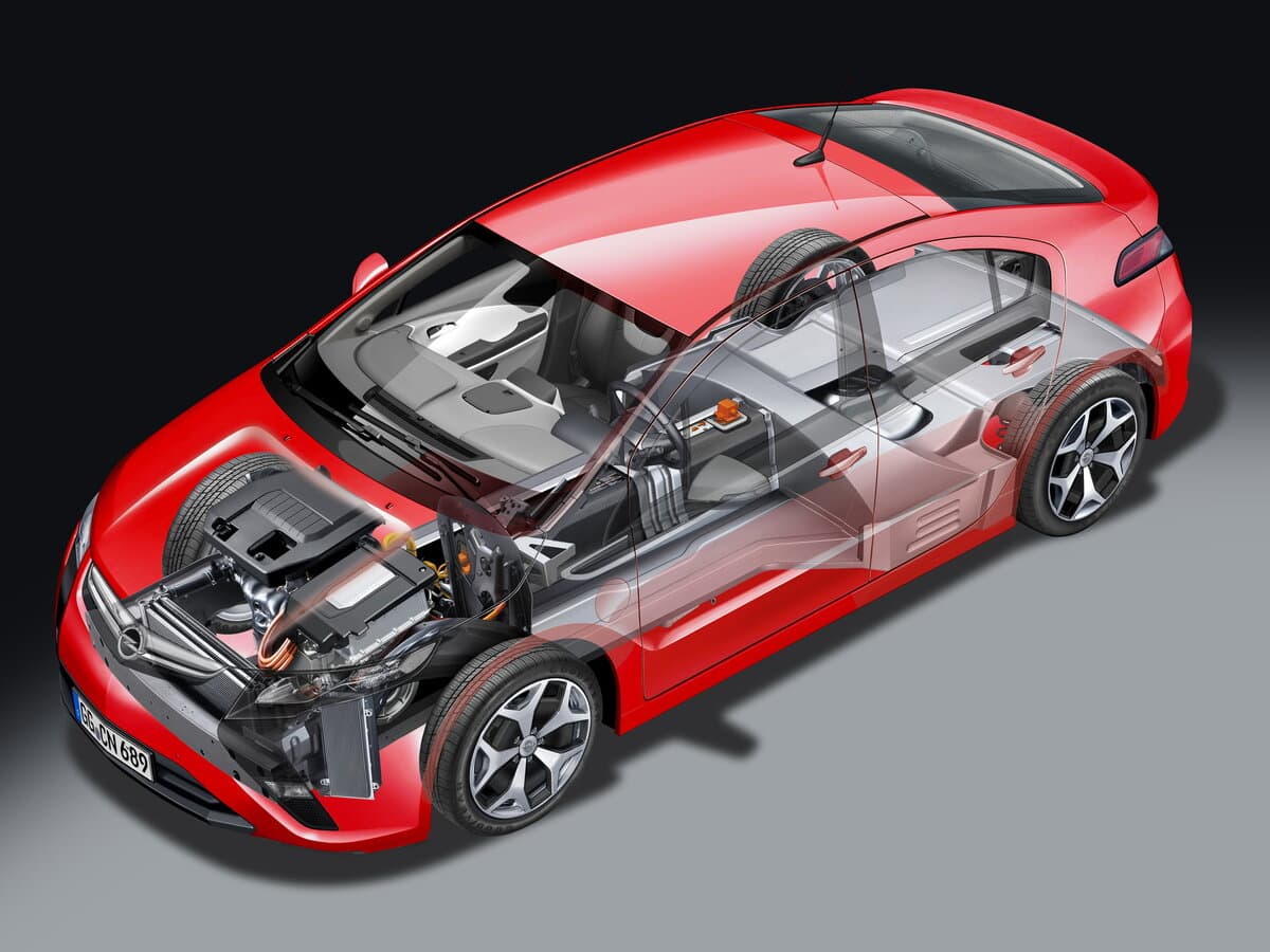 Opel Ampera I — Salon, arxadan
