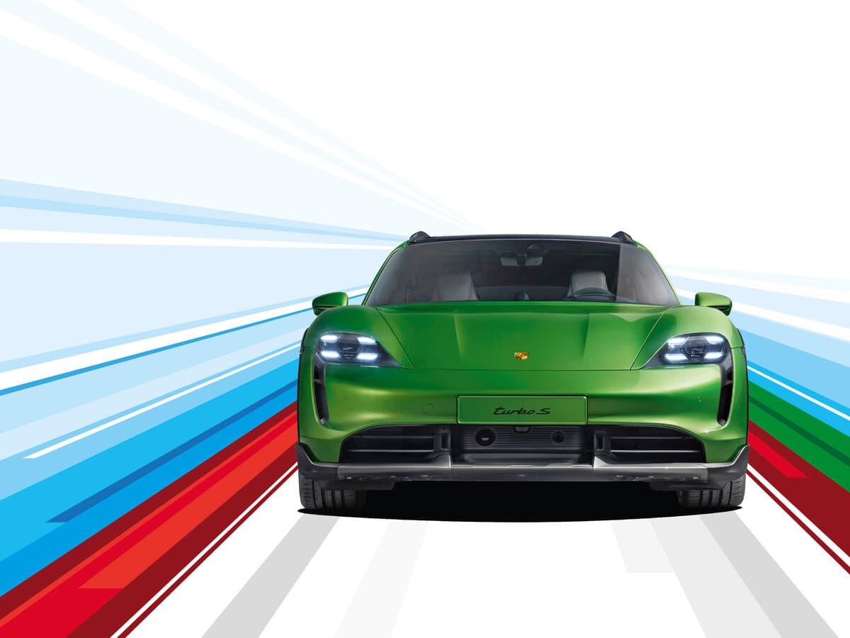 Porsche Taycan I — Öndən