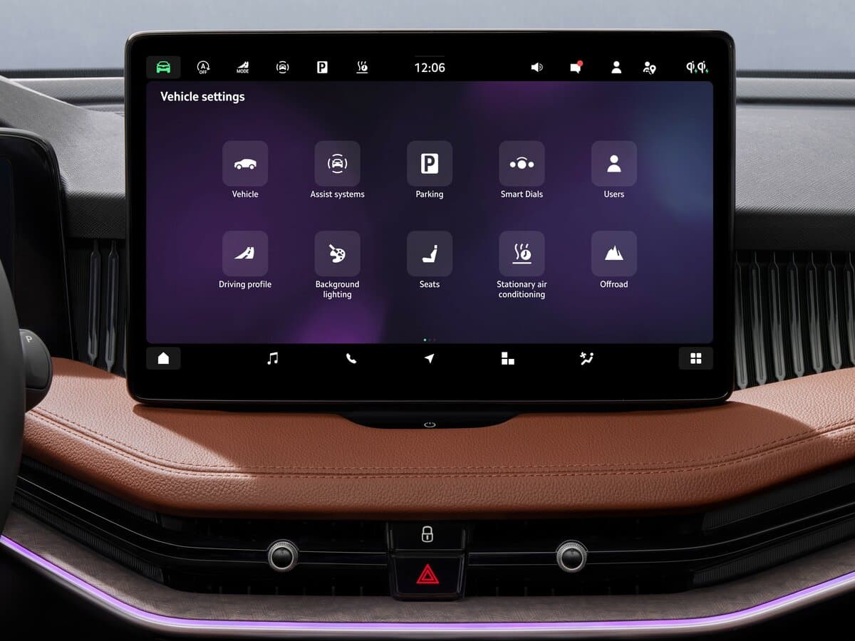 Skoda Superb IV — Salon, arxadan