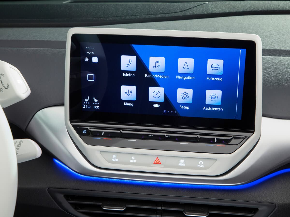 Volkswagen ID.4 2020 – indiyədək — Salon, öndən