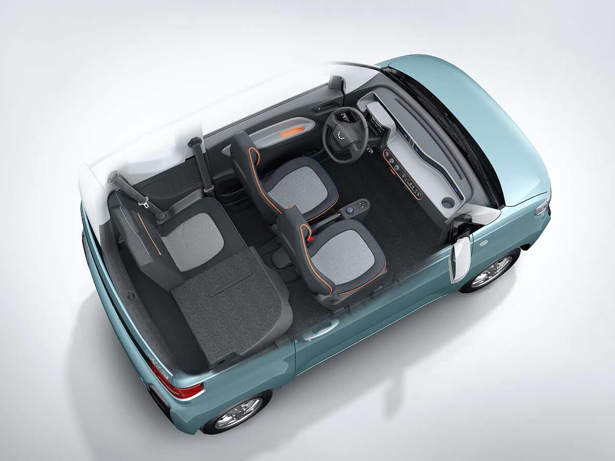 Wuling Mini EV I — Salon, öndən
