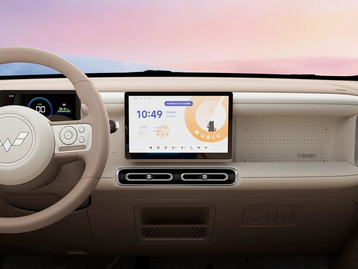Wuling Mini EV V — Salon, öndən